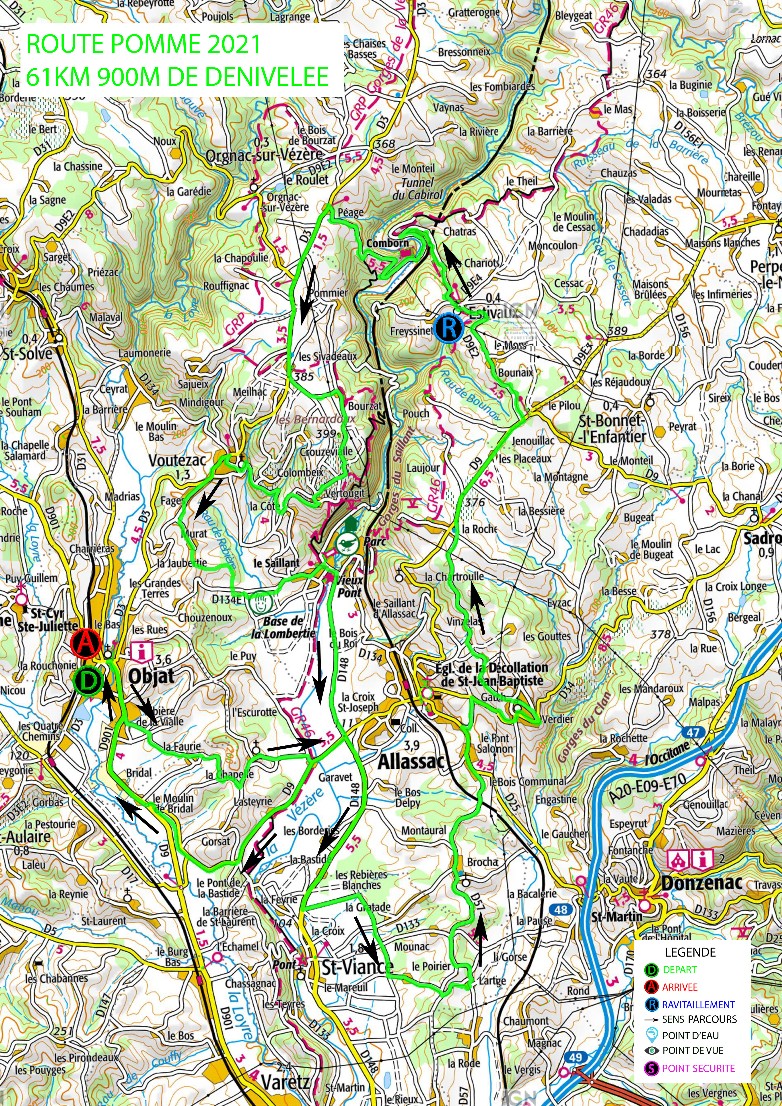 Détails du circuit Route 60kms Rando Pomme 2021 - Rando Pomme 2023 avec